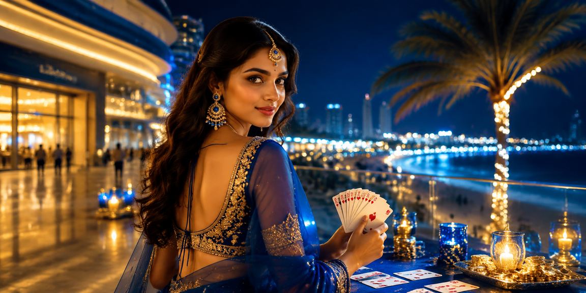 People playing Rummy online from Delhi in blue and gold themed room